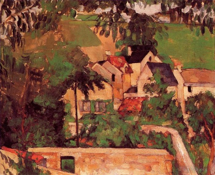 Paul Cézanne Peinture à l'huile - Etude Paysage à Auvers