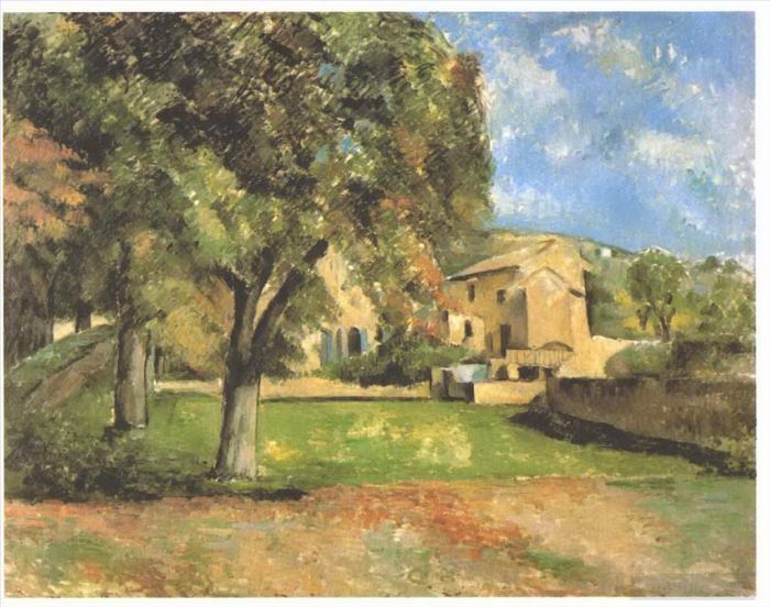 Paul Cézanne Peinture à l'huile - Marronniers d'Inde au Jas de Bouffan