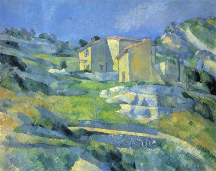 Paul Cézanne Peinture à l'huile - Maisons à l'Estaque