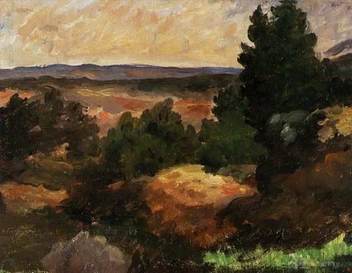 Paul Cézanne Peinture à l'huile - Paysage 1867