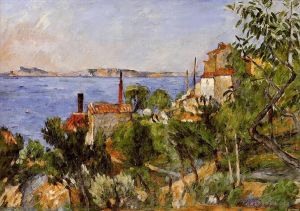 Paul Cézanne œuvres - Étude de paysage d'après nature