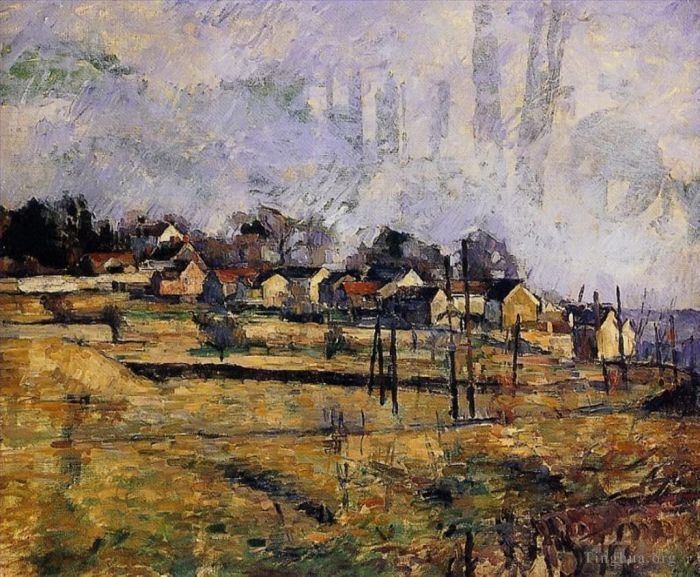 Paul Cézanne Peinture à l'huile - Paysage