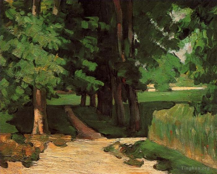 Paul Cézanne Peinture à l'huile - Allée des Châtaigniers au Jas de Bouffan