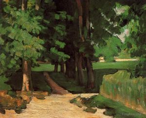 Paul Cézanne œuvres - Allée des Châtaigniers au Jas de Bouffan