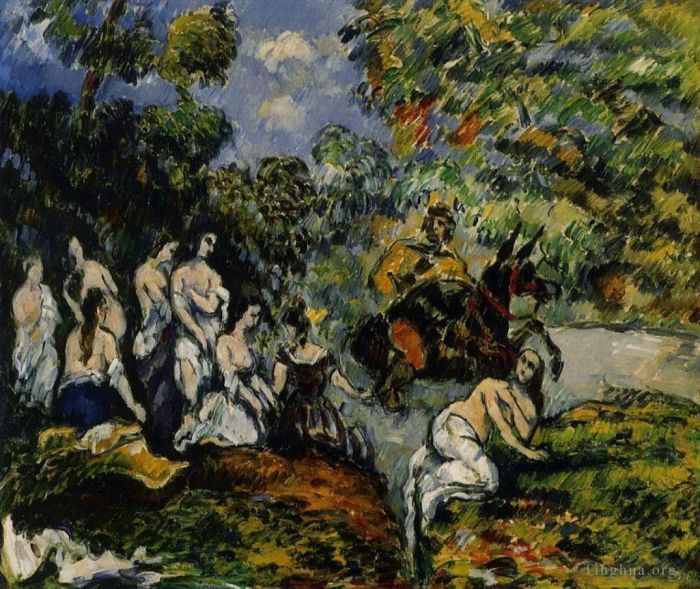 Paul Cézanne Peinture à l'huile - Scène légendaire