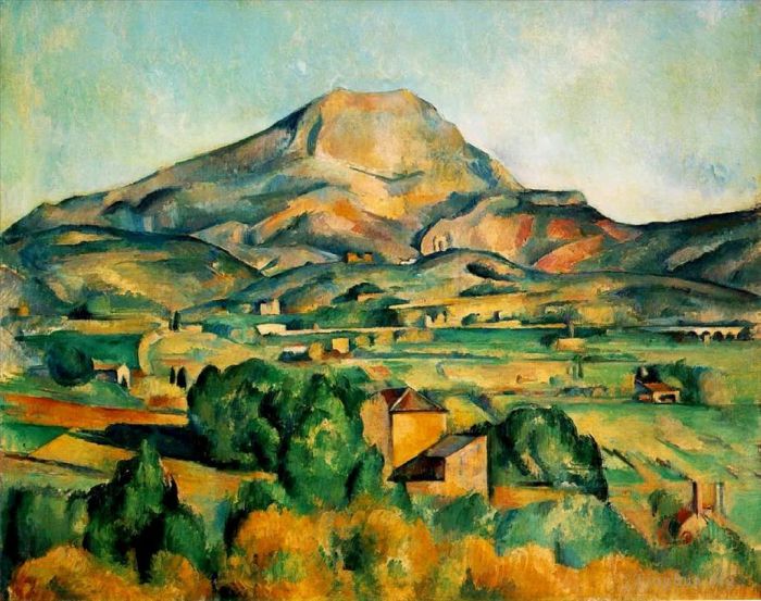 Paul Cézanne Peinture à l'huile - Le Mont Sainte-Victoire vu de Bellevue