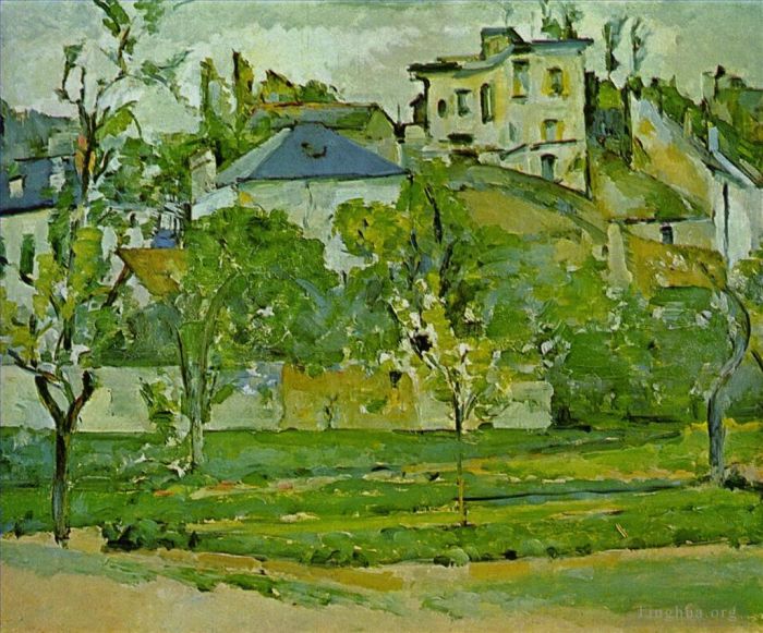 Paul Cézanne Peinture à l'huile - Verger à Pontoise