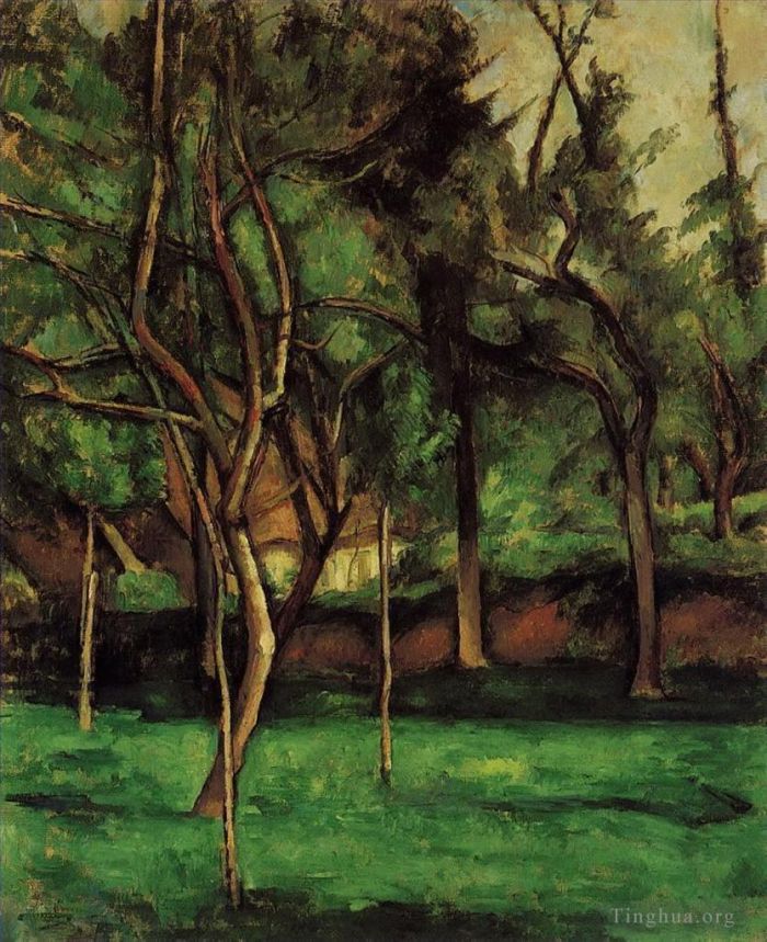 Paul Cézanne Peinture à l'huile - Verger