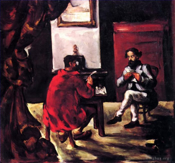 Paul Cézanne Peinture à l'huile - Paul Alexis lisant à la Maison Zola