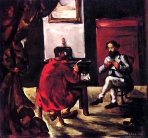 Paul Cézanne œuvres - Paul Alexis lisant à la Maison Zola