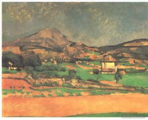 Paul Cézanne œuvres - Plaine au bord de la Mont Sainte Victoire