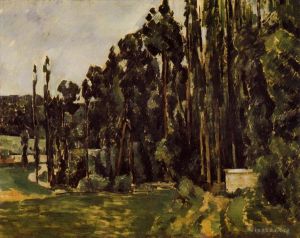 Paul Cézanne œuvres - Peupliers
