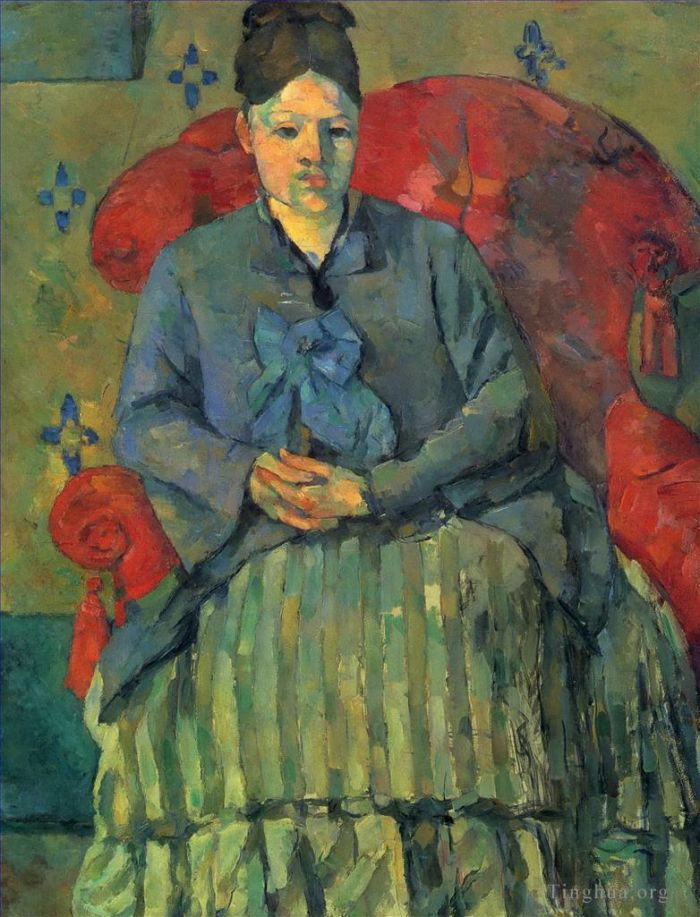 Paul Cézanne Peinture à l'huile - Portrait de Madame Cézanne 3