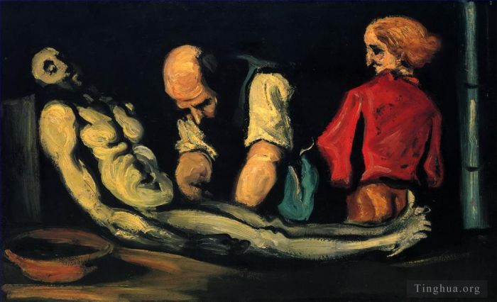 Paul Cézanne Peinture à l'huile - Préparation des funérailles