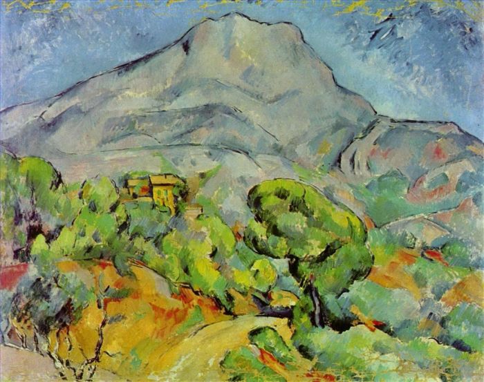 Paul Cézanne Peinture à l'huile - Route près du Mont Sainte Victoire