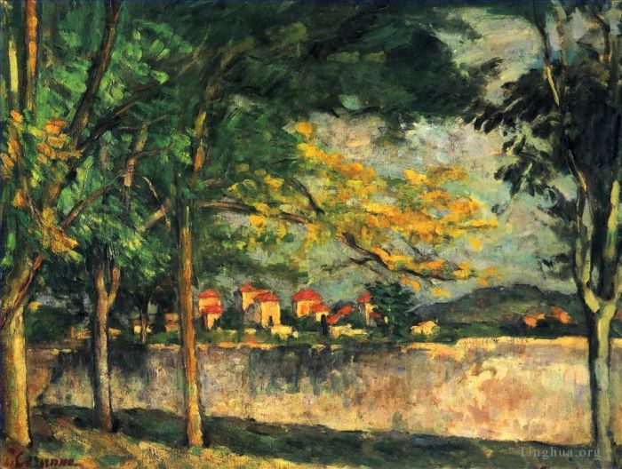 Paul Cézanne Peinture à l'huile - Route