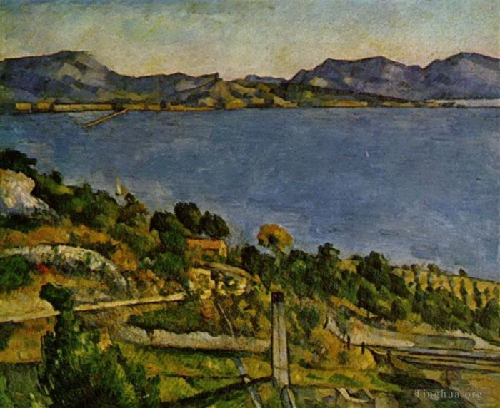 Paul Cézanne Peinture à l'huile - Mer à L'Estaque