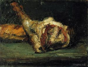 Paul Cézanne œuvres - Nature Morte Pain et Gigot d'Agneau