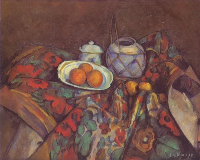 Paul Cézanne Peinture à l'huile - Nature morte aux oranges