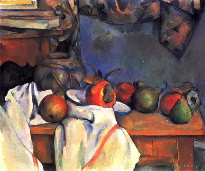 Paul Cézanne Peinture à l'huile - Nature morte à la grenade et aux poires 2