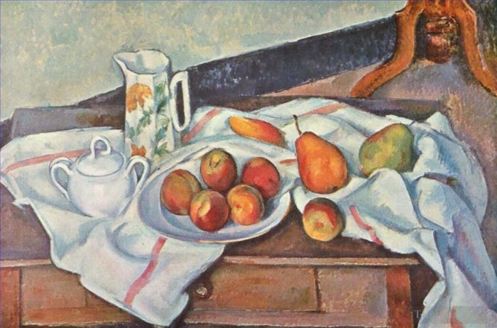 Paul Cézanne Peinture à l'huile - Nature morte au sucre