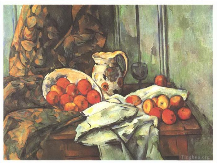Paul Cézanne Peinture à l'huile - Nature morte à la cruche