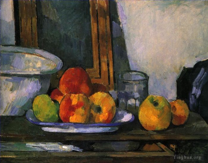 Paul Cézanne Peinture à l'huile - Nature morte au tiroir ouvert