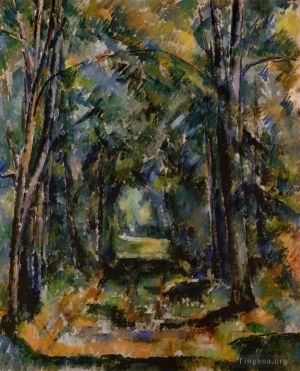Paul Cézanne œuvres - L'Allée de Chantilly 1888
