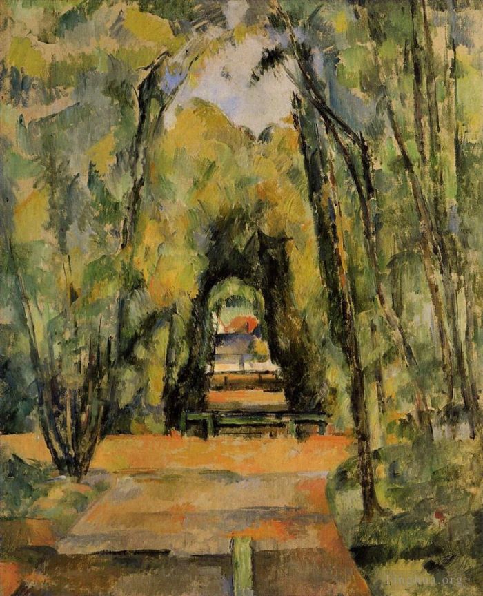 Paul Cézanne Peinture à l'huile - L'Allée de Chantilly