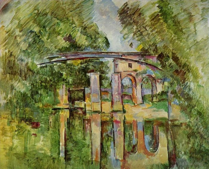 Paul Cézanne Peinture à l'huile - L'aqueduc et l'écluse