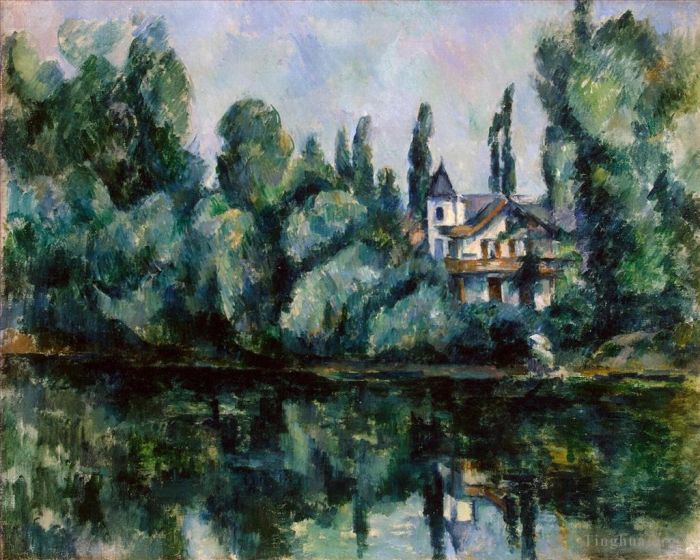 Paul Cézanne Peinture à l'huile - Les Bords de Marne