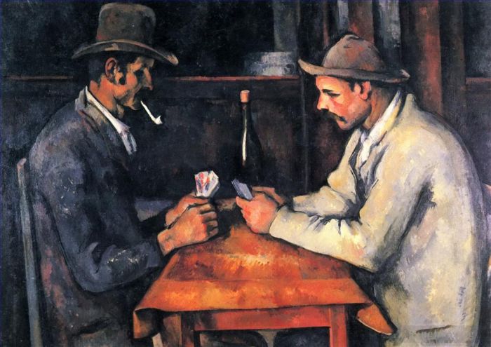 Paul Cézanne Peinture à l'huile - Les joueurs de cartes