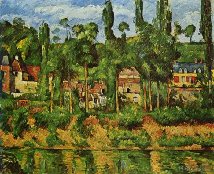 Paul Cézanne Peinture à l'huile - Le château de Médan