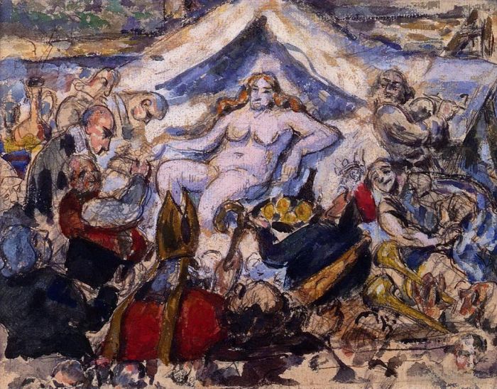 Paul Cézanne Peinture à l'huile - La Femme éternelle 2