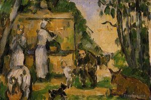 Paul Cézanne œuvres - La fontaine