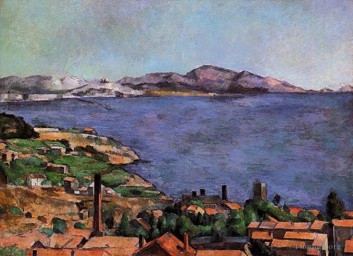 Paul Cézanne Peinture à l'huile - Le Golfe de Marseille vu de L'Estaque