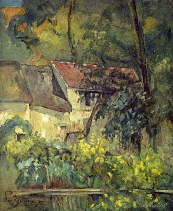 Paul Cézanne Peinture à l'huile - La Maison du Père Lacroix à Auvers
