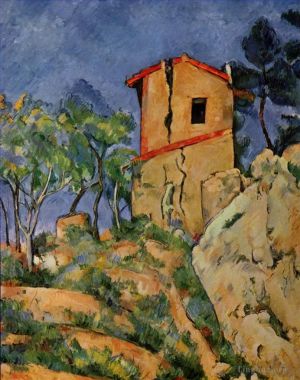 Paul Cézanne œuvres - La maison aux murs fissurés