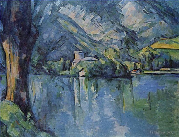 Paul Cézanne Peinture à l'huile - Le Lacd Annecy