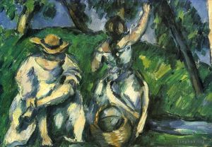 Paul Cézanne œuvres - L'Obstpfluckerin