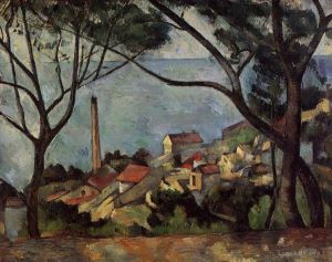 Paul Cézanne œuvres - La Mer à l'Estaque