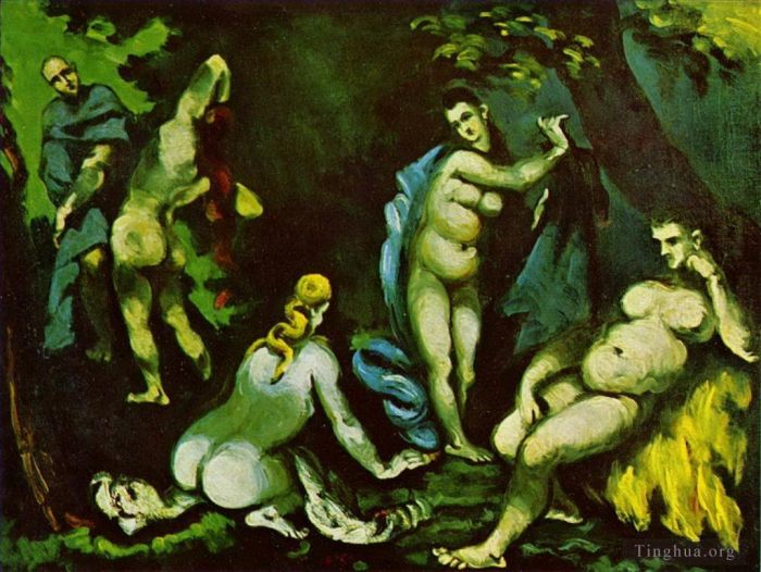 Paul Cézanne Peinture à l'huile - La tentation de saint Antoine 2