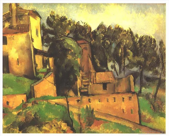 Paul Cézanne Peinture à l'huile - La ferme de Bellevue