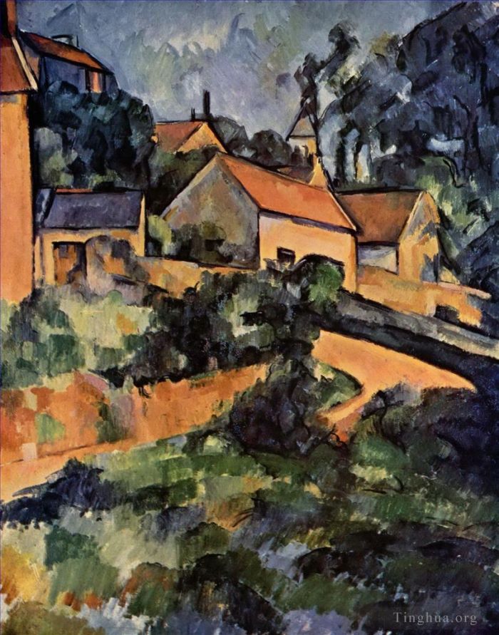 Paul Cézanne Peinture à l'huile - Virage à Montgeroult