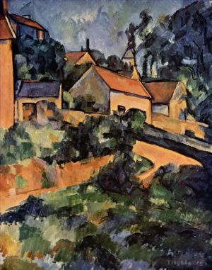Paul Cézanne œuvres - Virage à Montgeroult