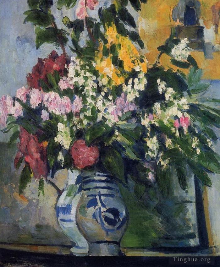 Paul Cézanne Peinture à l'huile - Deux Vases de Fleurs