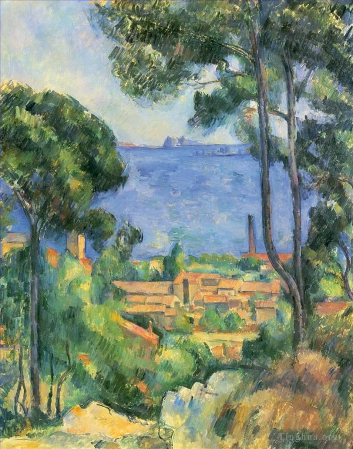 Paul Cézanne Peinture à l'huile - Vue de L Estaque et des Châteaux d If
