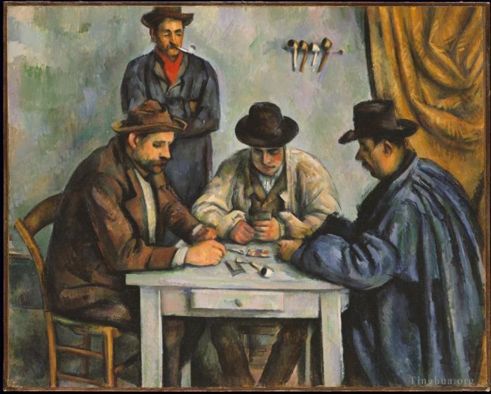 Paul Cézanne Peinture à l'huile - Les Joueurs de cartes