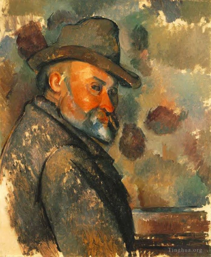 Paul Cézanne Types de peintures - Autoportrait au chapeau de feutre