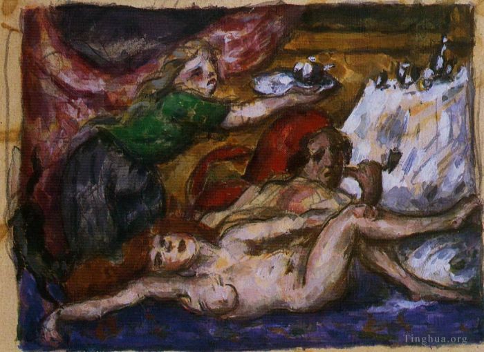 Paul Cézanne Types de peintures - Le punch au rhum